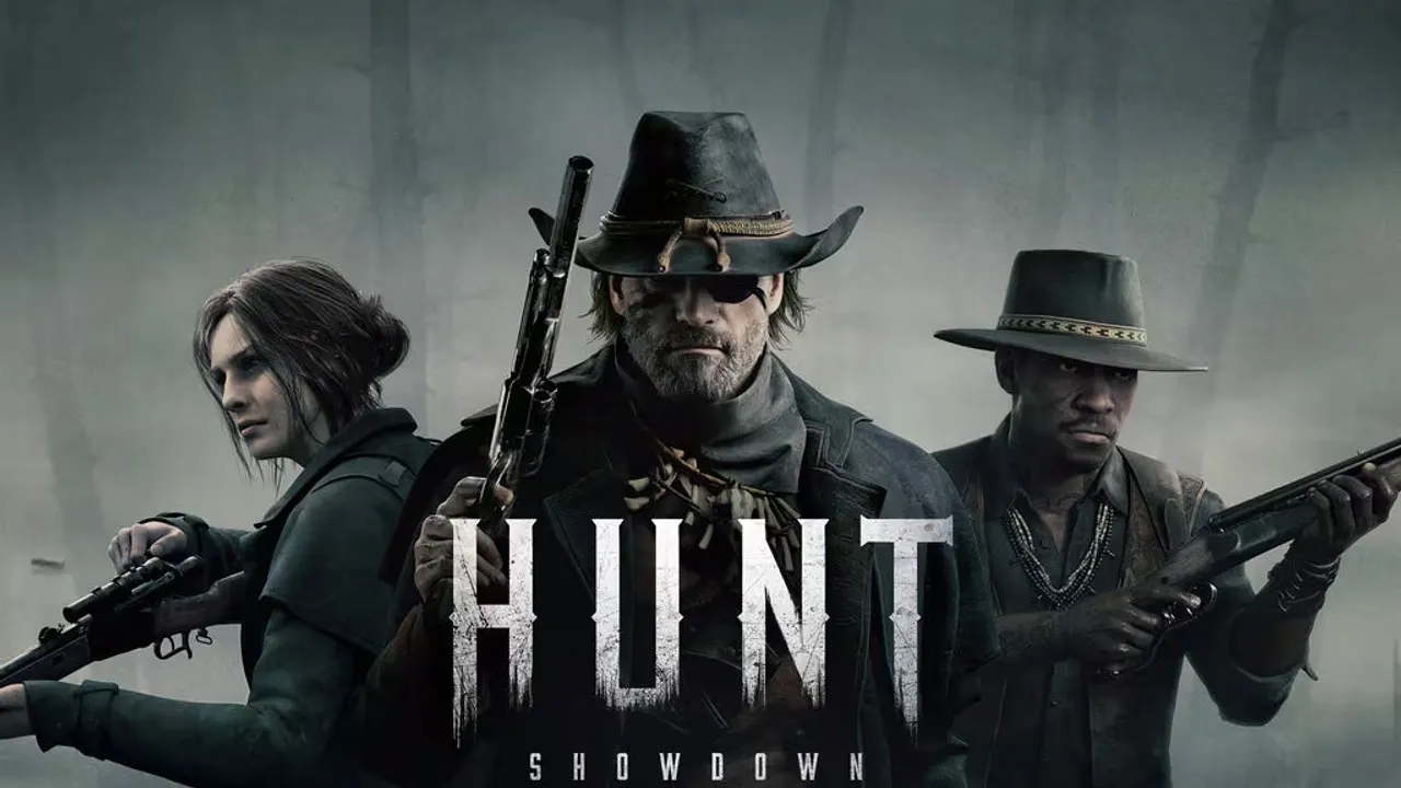 Hunt Showdown hunter approaching a clue in a bayou compound