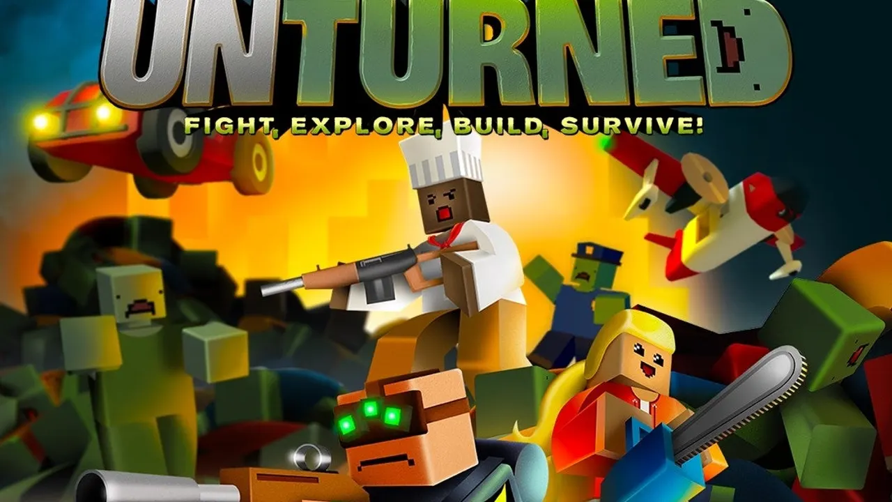 Unturned player approaching a military tent camp