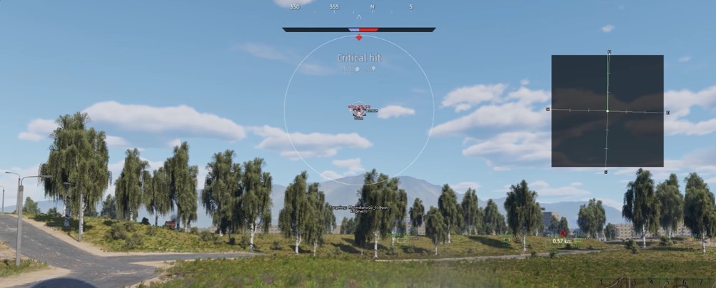 War Thunder vehicle ESP with engine targeting